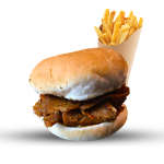 Kebab Butty With Chips 